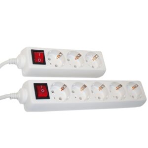 Pikendusjuhe 5kohta Lülitiga 1,5m Maandusega