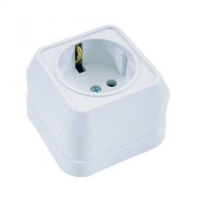 Pistikupesa 1-ne PIND valge