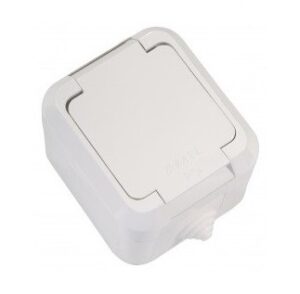 Pistikupesa 1-ne IP44 valge