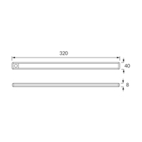 LED Lae- ja Seinavalgusti Liikumisanduriga 1.6W Akuga - Image 4