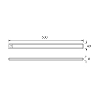 LED Lae- ja Seinavalgusti Liikumisanduriga 2.9W Akuga - Image 4