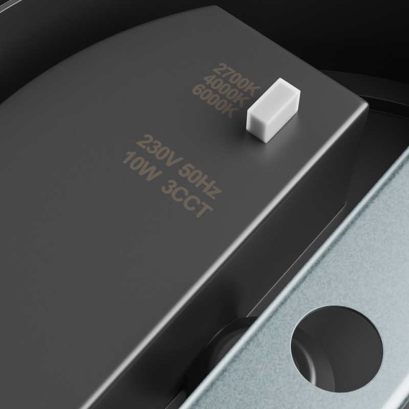 LED Seinavalgusti 10W CCT Ümmargune Võrega - Image 5